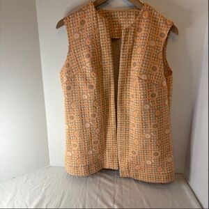 Vintage 60s Jacket UnionMade Textured Encron polyester 12 Hippy/Boho/psychedelic